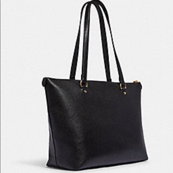 LIMITED EDITION 🔥Authentic COACH LEATHER with dairy embroidery zip top Tote - Picture 6 of 14